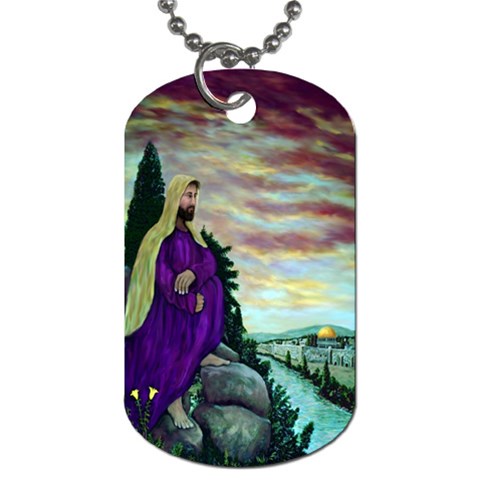 Jesus, A Man Of Sorrows   Ave Hurley   Dog Tag (One Side) from ArtsNow.com Front