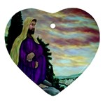 Jesus, A Man Of Sorrows   Ave Hurley   Heart Ornament (Two Sides)