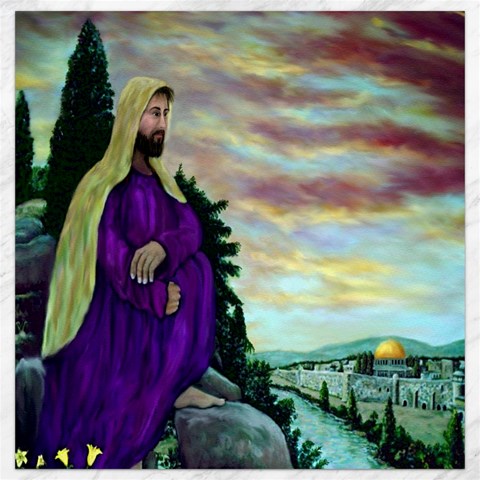 Jesus, A Man Of Sorrows   Ave Hurley   Canvas 12  x 12  from ArtsNow.com 11.4 x11.56  Canvas - 1
