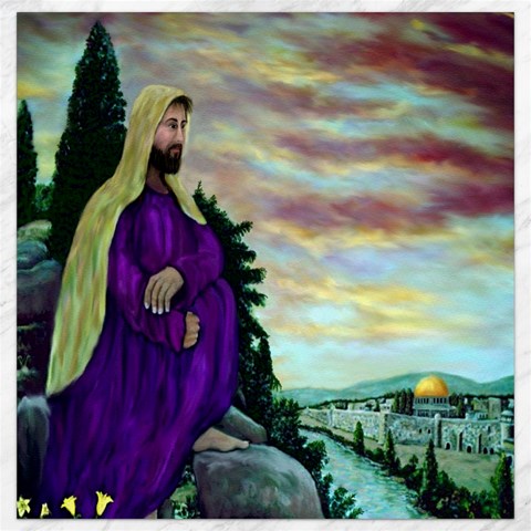 Jesus, A Man Of Sorrows   Ave Hurley   Canvas 16  x 16  from ArtsNow.com 15.2 x15.41  Canvas - 1