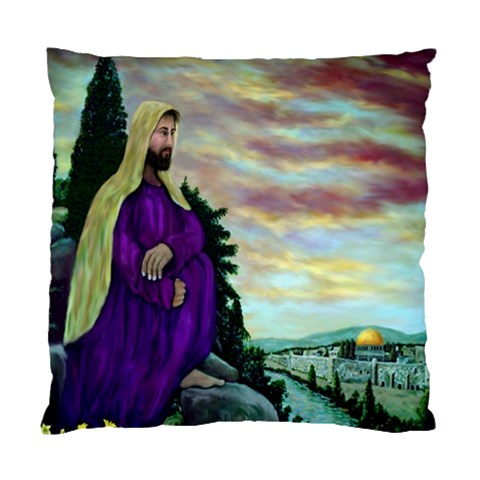 Jesus, A Man Of Sorrows   Ave Hurley   Cushion Case (Two Sides) from ArtsNow.com Front