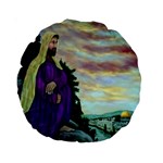 Jesus, A Man Of Sorrows   Ave Hurley   15  Premium Round Cushion 