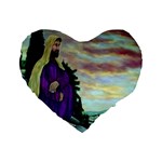 Jesus, A Man Of Sorrows   Ave Hurley   16  Premium Heart Shape Cushion 