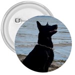 Black German Shepherd 3  Button