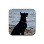 Black German Shepherd Drink Coaster (Square)