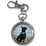 Black German Shepherd Key Chain Watch