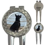 Black German Shepherd Golf Pitchfork & Ball Marker