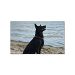 Black German Shepherd Sticker (Rectangle)