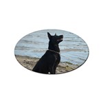 Black German Shepherd Sticker 100 Pack (Oval)