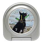 Black German Shepherd Desk Alarm Clock