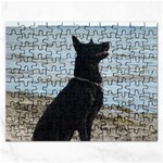 Black German Shepherd Jigsaw Puzzle (Rectangle)