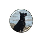 Black German Shepherd Golf Ball Marker (for Hat Clip)