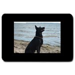 Black German Shepherd Large Door Mat