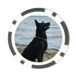 Black German Shepherd Poker Chip