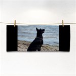 Black German Shepherd Hand Towel