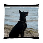 Black German Shepherd Cushion Case (Single Sided) 