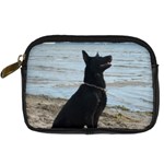 Black German Shepherd Digital Camera Leather Case