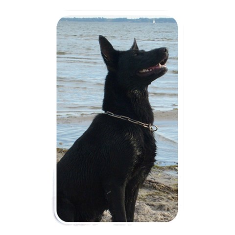 Black German Shepherd Memory Card Reader (Rectangular) from ArtsNow.com Front
