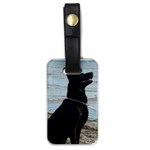 Black German Shepherd Luggage Tag (One Side)