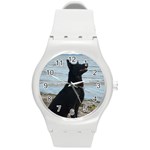 Black German Shepherd Plastic Sport Watch (Medium)