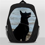 Black German Shepherd Backpack Bag