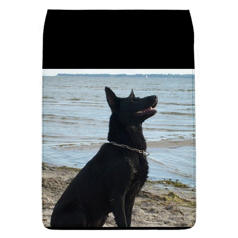 Black German Shepherd Removable Flap Cover (Large) from ArtsNow.com Front