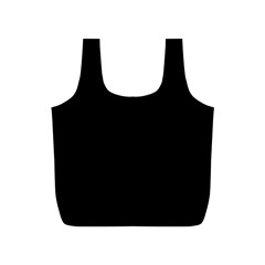 Black German Shepherd Reusable Bag (S) from ArtsNow.com Back