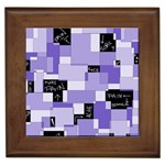 Purple Pain Modular Framed Ceramic Tile