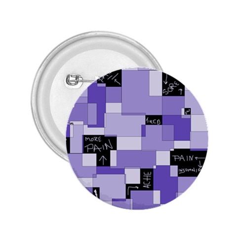 Purple Pain Modular 2.25  Button from ArtsNow.com Front