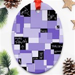 Purple Pain Modular Oval Ornament