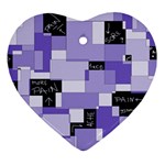 Purple Pain Modular Heart Ornament