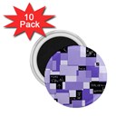 Purple Pain Modular 1.75  Button Magnet (10 pack)