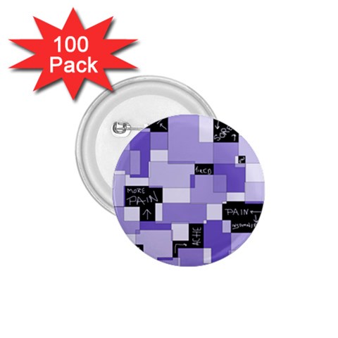 Purple Pain Modular 1.75  Button (100 pack) from ArtsNow.com Front