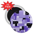 Purple Pain Modular 2.25  Button Magnet (10 pack)