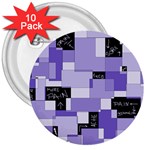 Purple Pain Modular 3  Button (10 pack)