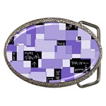 Purple Pain Modular Belt Buckle (Oval)