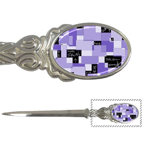 Purple Pain Modular Letter Opener from ArtsNow.com Front