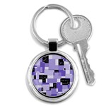 Purple Pain Modular Key Chain (Round)