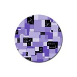 Purple Pain Modular Drink Coaster (Round)