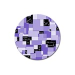 Purple Pain Modular Magnet 3  (Round)