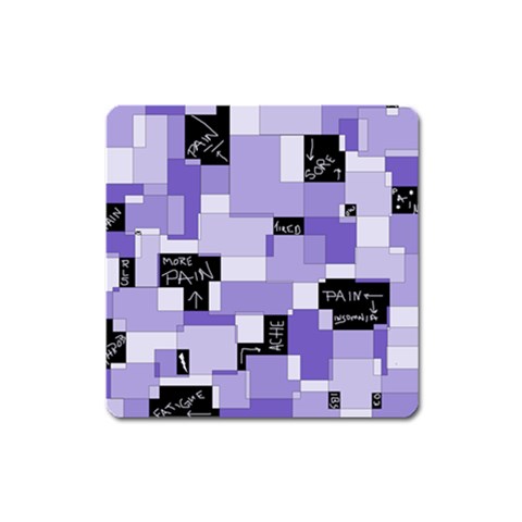 Purple Pain Modular Magnet (Square) from ArtsNow.com Front