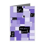 Purple Pain Modular Mini Greeting Card