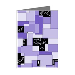 Purple Pain Modular Mini Greeting Card (8 Pack) from ArtsNow.com Right