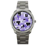 Purple Pain Modular Sport Metal Watch