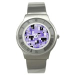 Purple Pain Modular Stainless Steel Watch (Slim)