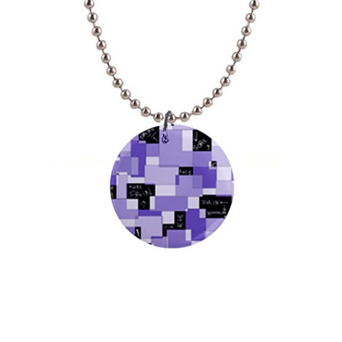 Purple Pain Modular Button Necklace from ArtsNow.com Front