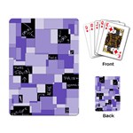 Purple Pain Modular Playing Cards Single Design