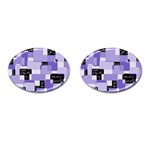 Purple Pain Modular Cufflinks (Oval)