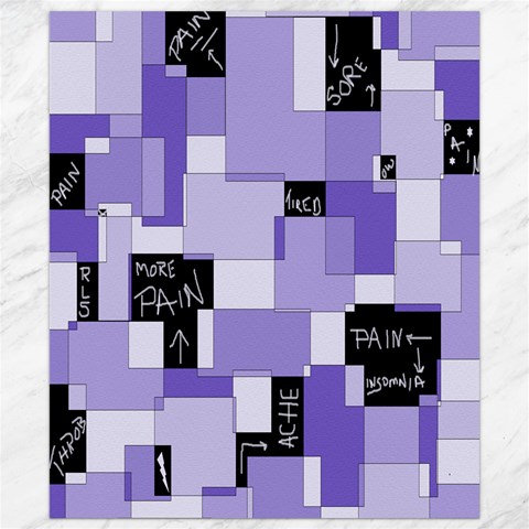 Purple Pain Modular Canvas 8  x 10  (Unframed) from ArtsNow.com 8.15 x9.66  Canvas - 1