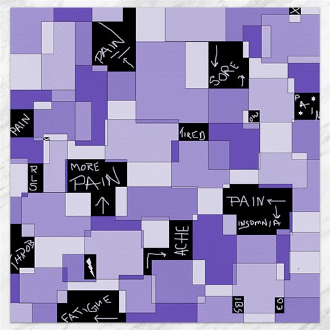 Purple Pain Modular Canvas 12  x 12  (Unframed) from ArtsNow.com 11.4 x11.56  Canvas - 1